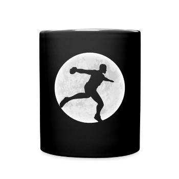 Moon Discus Thrower Shirt Cadeau - Mug uni - noir - Devant