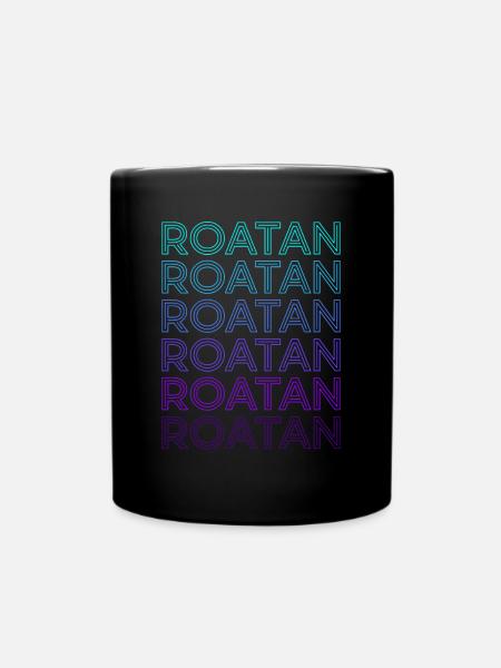 Roatan Retro - Tasse einfarbig - Schwarz