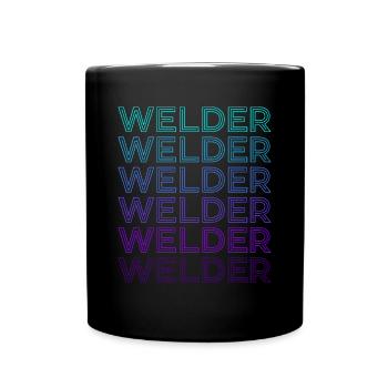Schweißer Schweißen Schweißen Retro - Tasse einfarbig - Schwarz - Vorne