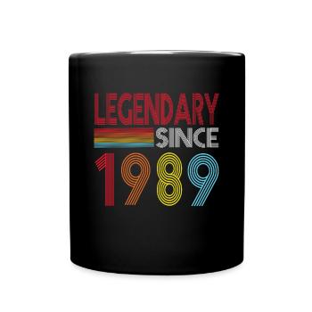 Legendary since 1989 - Full Colour Mug - black - Front