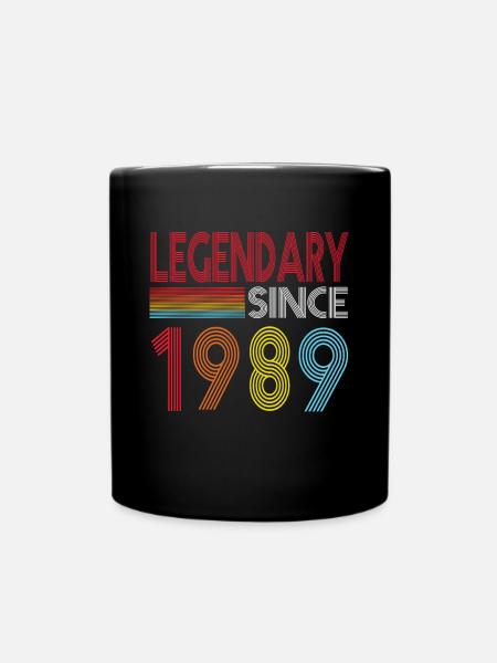 Legendär seit 1989 - Tasse einfarbig - Schwarz