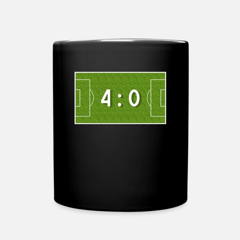 4 : 0 - 40 anniversaire 40 ans de football - Mug uni - noir