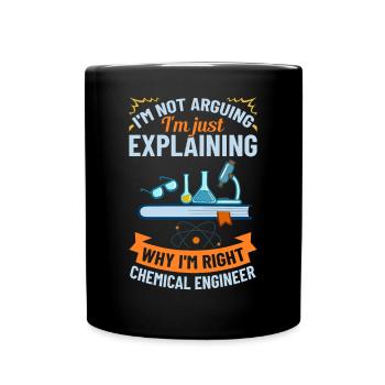 Chemical Engineer Chemical Engineering Science - Full Colour Mug - black - Front
