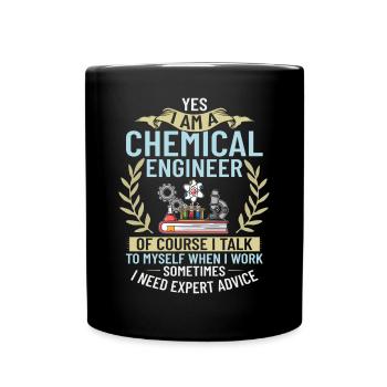 Chemical Engineer Chemical Engineering Science - Full Colour Mug - black - Front