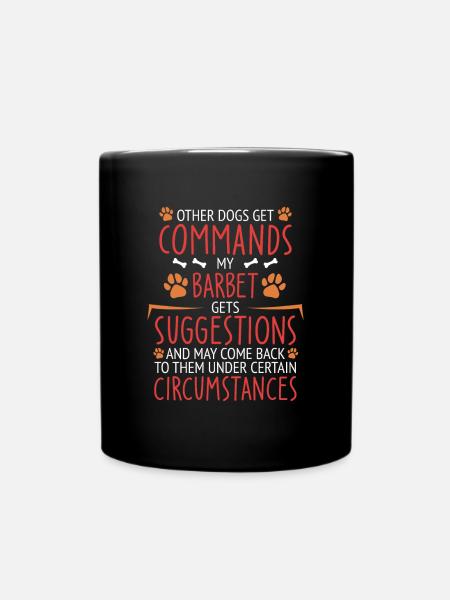 Barbet Commands Paw - Tasse einfarbig - Schwarz