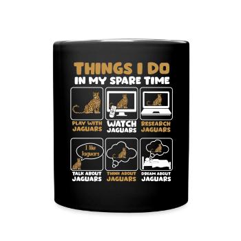 Liebes jaguar zeit geschenk - Tasse einfarbig - Schwarz - Vorne