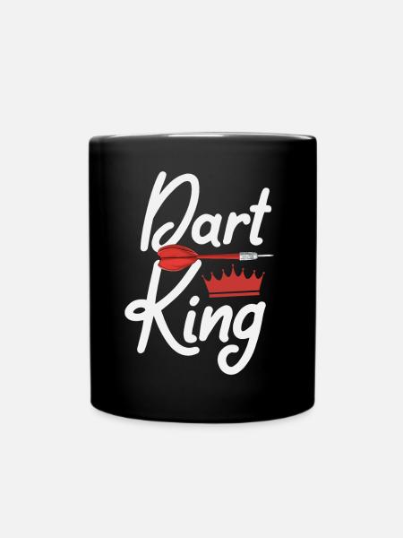 Dart Darts Dartspieler - Tasse einfarbig - Schwarz
