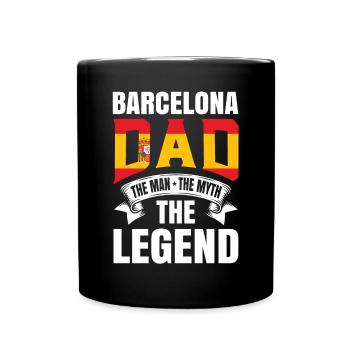 Cadeau du père de Barcelone - Mug uni - noir - Devant