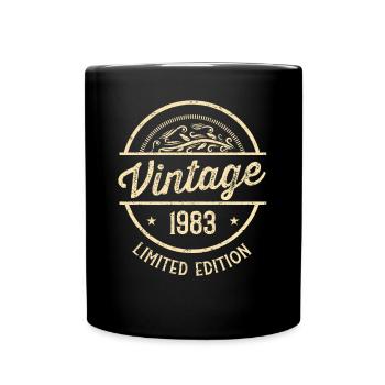39 Geburtstag Vintage 1983 - Tasse einfarbig - Schwarz - Vorne