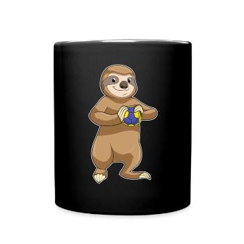 Joueur de handball paresseux - Mug uni - noir - Devant
