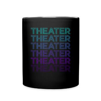 Théâtre Drame Comédie Masque Théâtre Rétro - Mug uni - noir - Devant
