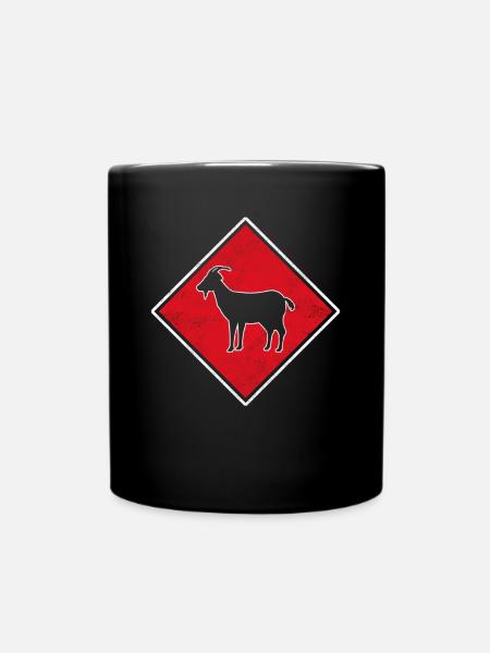 Ziege Logo - Tasse einfarbig - Schwarz