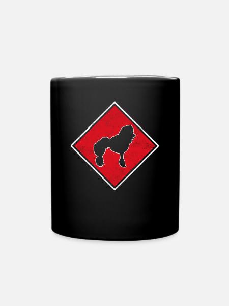 Pudel Logo - Tasse einfarbig - Schwarz