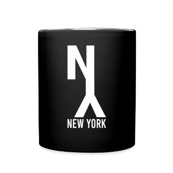 New York - Tasse einfarbig - Schwarz - Vorne
