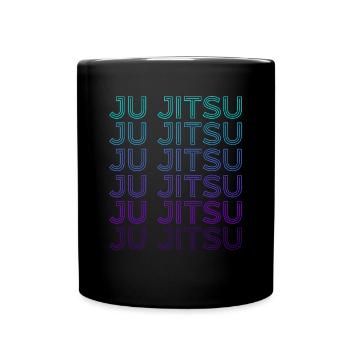 Ju Jitsu BJJ Retro - Full Colour Mug - black - Front