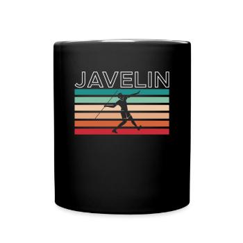 Vintage Retro Javelin Thrower Shirt Cadeau - Mug uni - noir - Devant