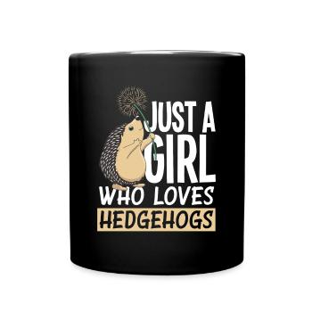 Igel Igel Igel - Tasse einfarbig - Schwarz - Vorne