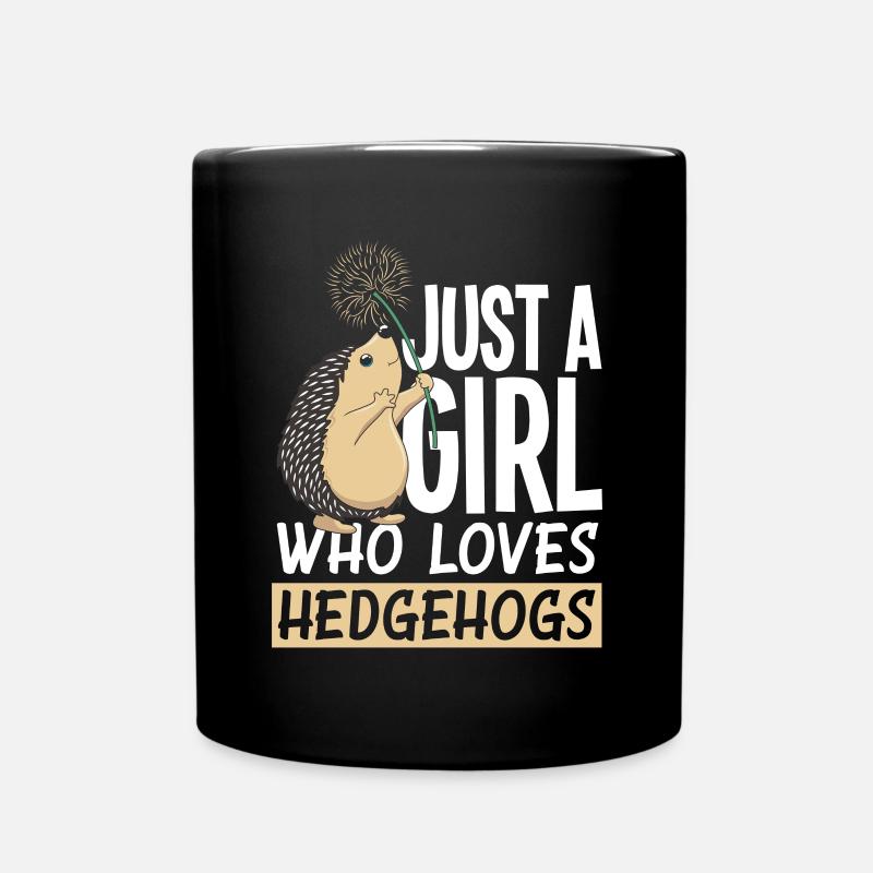 Igel Igel Igel - Tasse einfarbig - Schwarz
