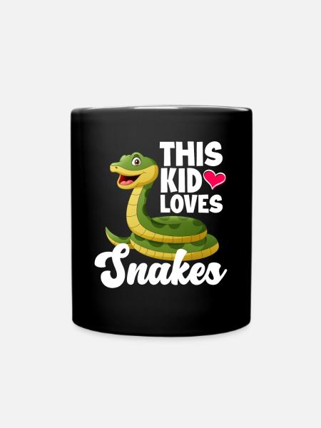 Snake Snake Snake - Full Colour Mug - black