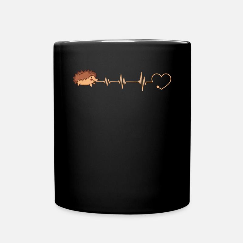 Igel Igel Igel - Tasse einfarbig - Schwarz