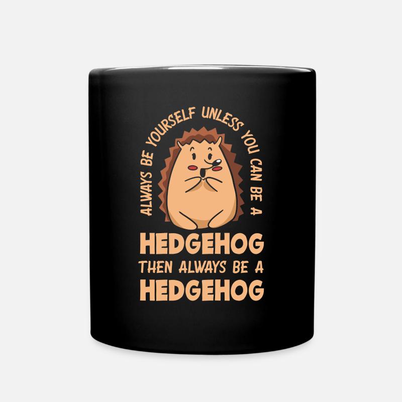 Igel Igel Igel - Tasse einfarbig - Schwarz