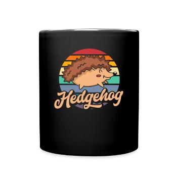 Igel Igel Igel - Tasse einfarbig - Schwarz - Vorne