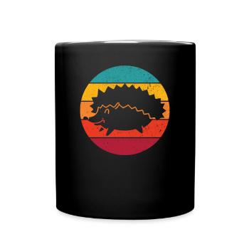 Igel Igel Igel - Tasse einfarbig - Schwarz - Vorne