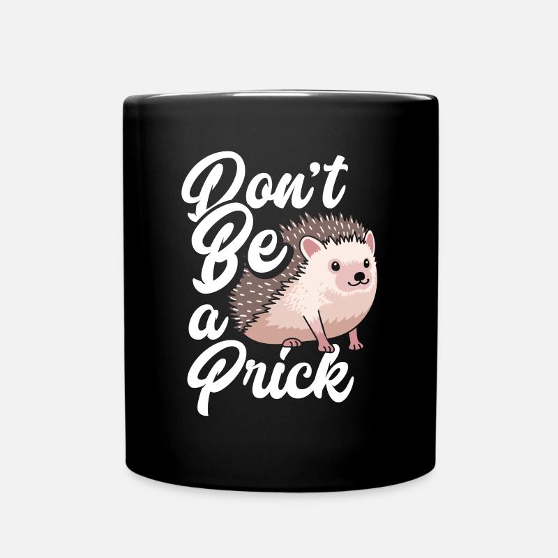 Igel Igel Igel - Tasse einfarbig - Schwarz