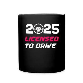 Driver's License Passed Gift - Full Colour Mug - black - Front