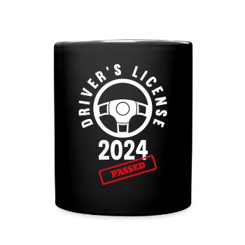 Driver's License Passed Gift - Full Colour Mug - black - Front