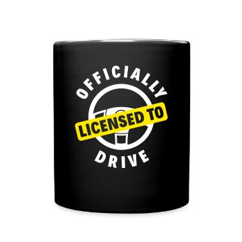 Driver's License Passed Gift - Full Colour Mug - black - Front