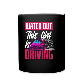 Driver's License Passed Gift - Full Colour Mug - black - Front