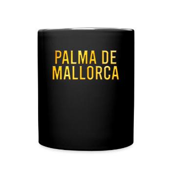 Mallorca - Tasse einfarbig - Schwarz - Vorne