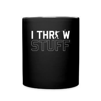 Je lance des trucs Hammer Thrower Hammer Throw Shirt - Mug uni - noir - Devant