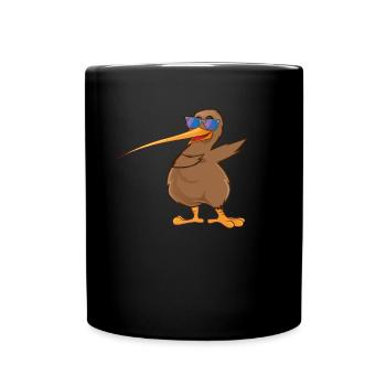Neuseeland Vogelliebhaber Dabbing Kiwi Bird Da - Tasse einfarbig - Schwarz - Vorne