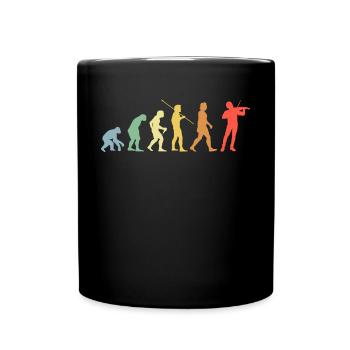 Violon Evolution Rétro ViolonIste - Mug uni - noir - Devant