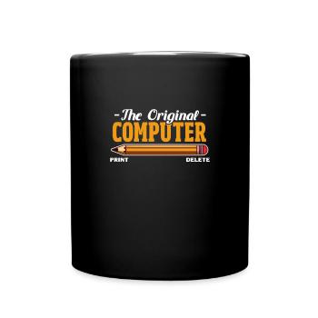 Ordinateur - Mug uni - noir - Devant