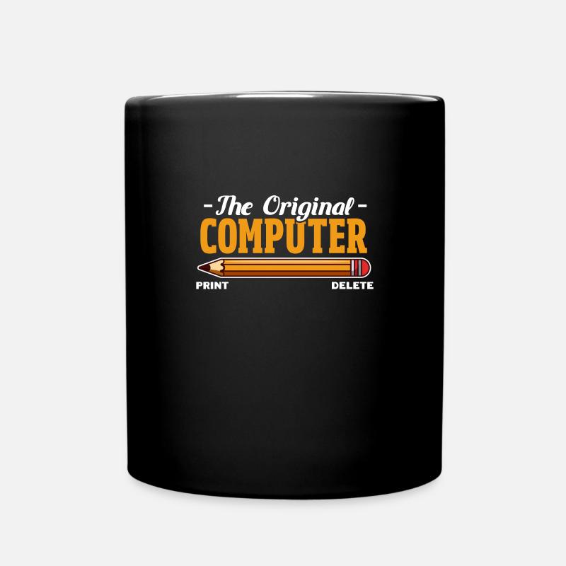 Computer - Tasse einfarbig - Schwarz