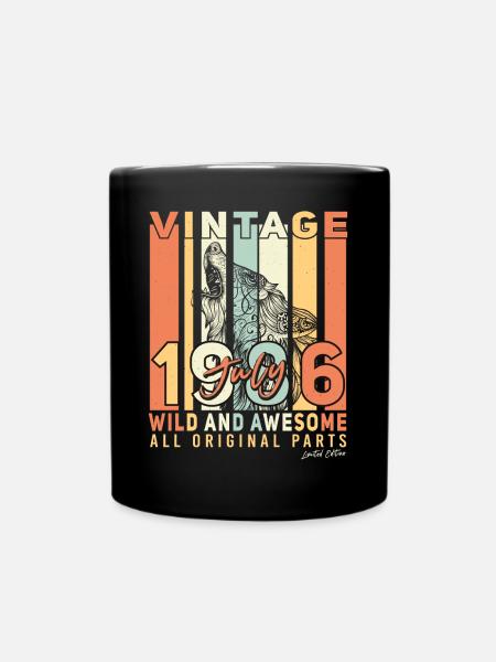 Salutations de naissance juillet 1986 - Mug uni - noir
