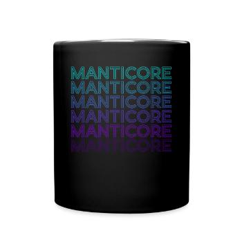 Mantikor Persische Folklore Griechisch Retro - Tasse einfarbig - Schwarz - Vorne