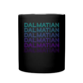 Rétro dalmate - Mug uni - noir - Devant