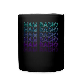 Amateur Radio Amateur Radio Retro - Full Colour Mug - black - Front