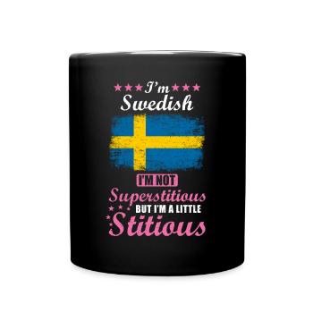 Swede Gift funny saying Sweden - Full Colour Mug - black - Front