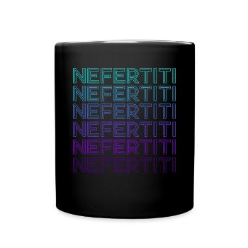 Néfertiti Reine Égyptienne Egypte Ancienne Rétro - Mug uni - noir - Devant