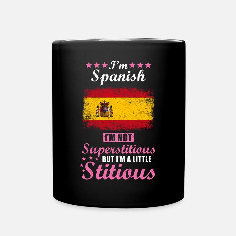 Cadeau espagnol drôle disant Espagne - Mug uni - noir