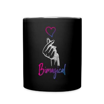 Bisexuel Bi Pride Flag Jeu de mots - Mug uni - noir - Devant