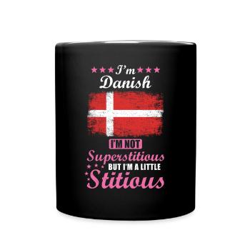 Dane Mrs. Superstitious Stitious - Full Colour Mug - black - Front