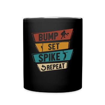 Beach Volley Frauen Volleyball Sport Geschenk - Tasse einfarbig - Schwarz - Vorne