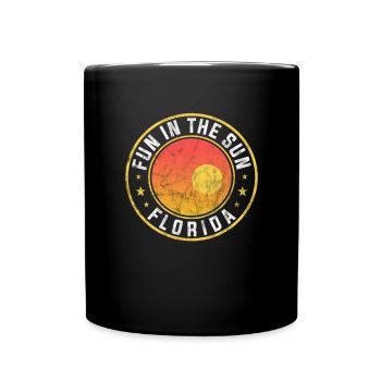 Florida USA Miami America Vacation Travel Gift - Full Colour Mug - black - Front