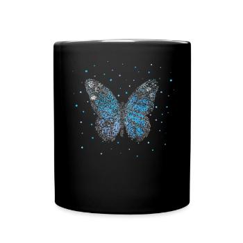 Butterfly Butterflies Floristry - Full Colour Mug - black - Front